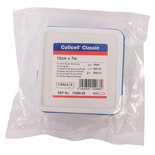 Cuticell Paraffin Gauze 10mm x 7m The First Aid Shop Cuticell Paraffin Gauze 10mm x 7m The First Aid Shop