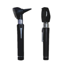 Professional Fiber Optic Pocket Otoscope & Opthalmoscope Set