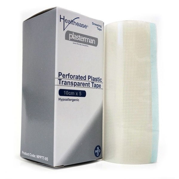 Perforated Plastic Transparent Tape 100mm x 5m