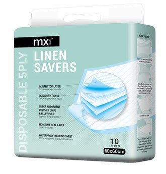 Linen Savers 5 Ply 60cm x 60cm (10/Pack)