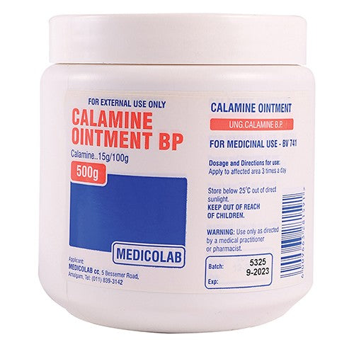Calamine Ointment 500g Tub – The First Aid Shop