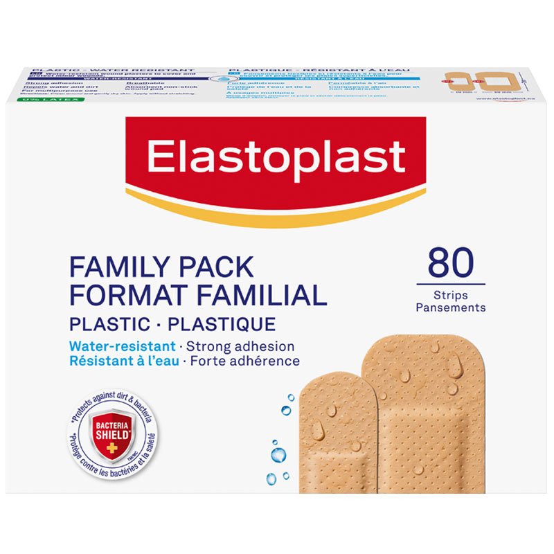 Elastoplast Water Resistant Plasters (80/Box)