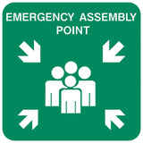 Medium Emergency Assembly Point safety sign