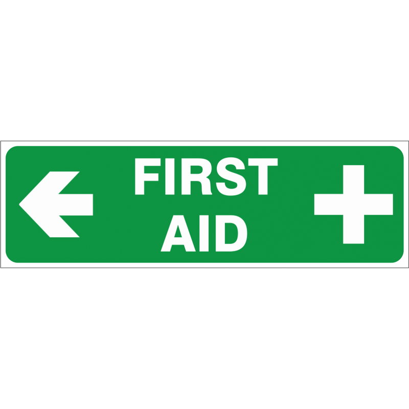 First Aid - ( Left ) safety sign