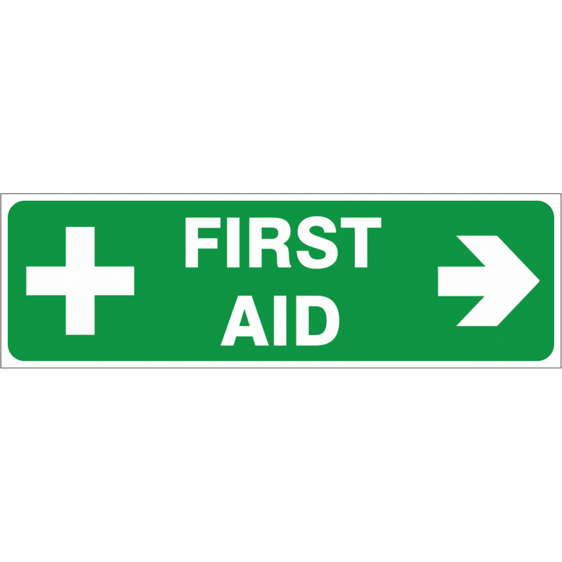 First Aid - ( Right ) safety sign