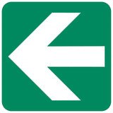 Directional Green Arrow safety sign