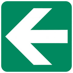 Directional Green Arrow safety sign