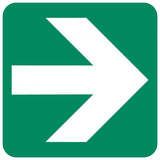 Directional Green Arrow safety sign