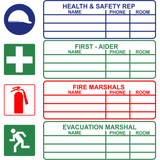 Large Health and Safety Rep Safety sign