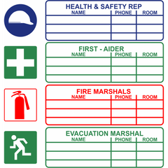 Large Health and Safety Rep Safety sign