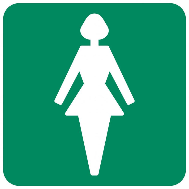 Ladies Toilet safety sign