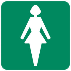 Ladies Toilet safety sign