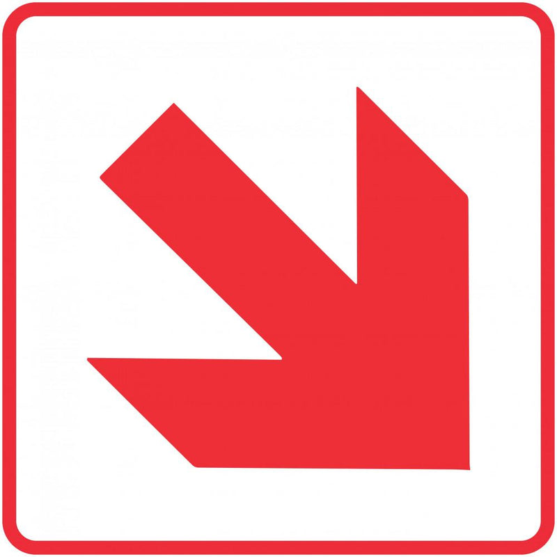 Red Arrow - Location of Fire Fighting equipment safety sign