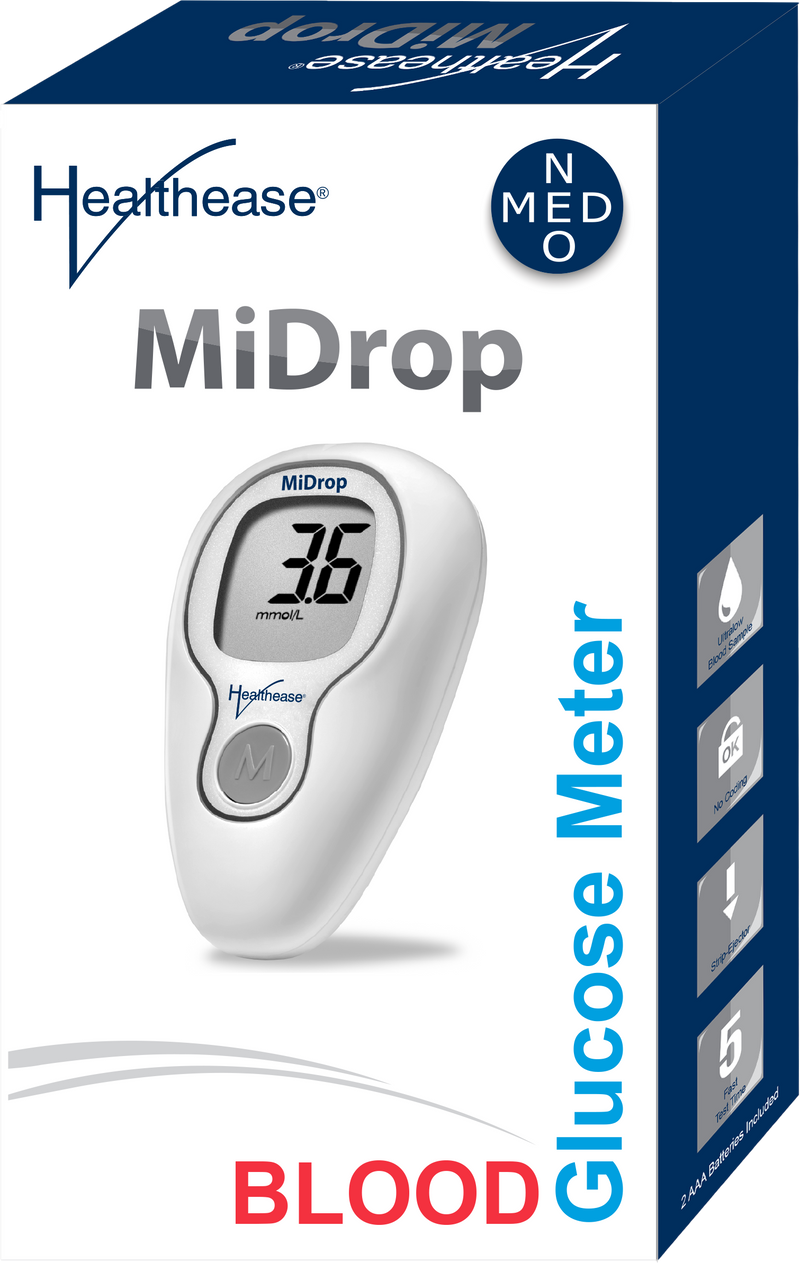 Healthease MiDrop Glucometer