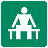 Waiting Place safety sign