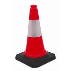 Traffic Cone With Reflective - 500mm