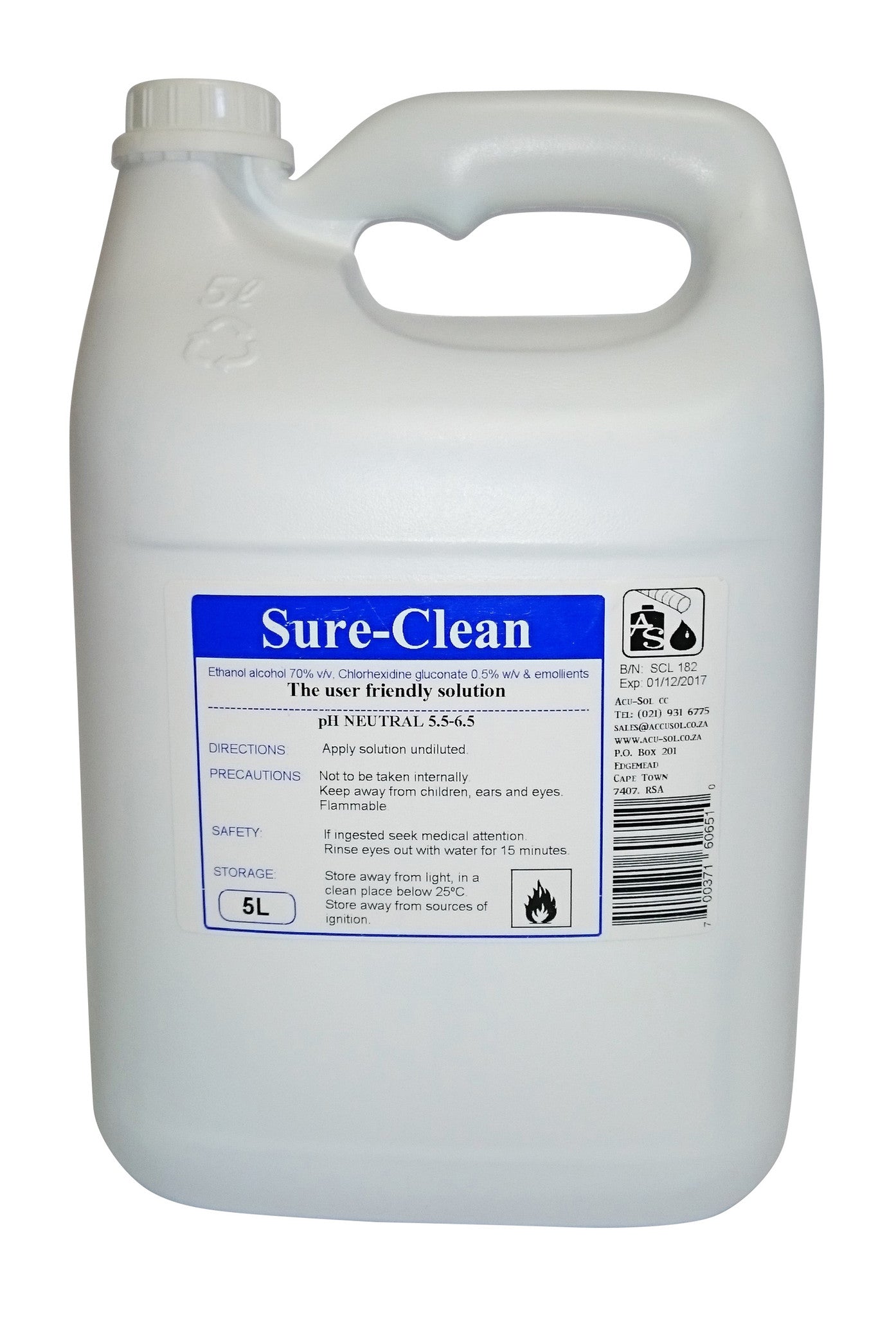 Sure Clean 5L – The First Aid Shop