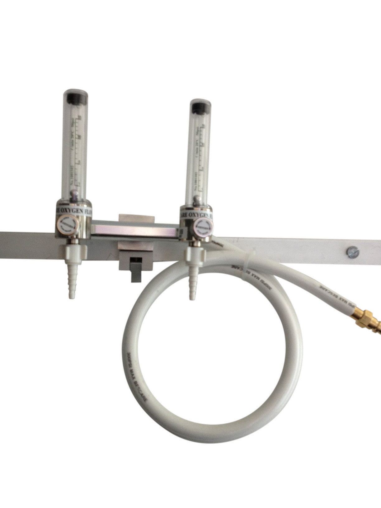 Double Oxygen Flowmeter Rail Mounted