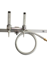Double Oxygen Flowmeter Rail Mounted