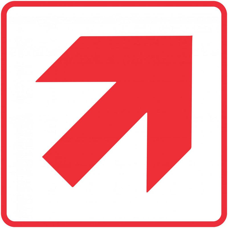 Red Arrow - Location of Fire Fighting equipment safety sign